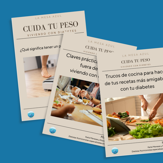 Cuida tu peso: Menú mensual completo (para diabetes tipo 1, diabetes tipo 2 y prediabetes)